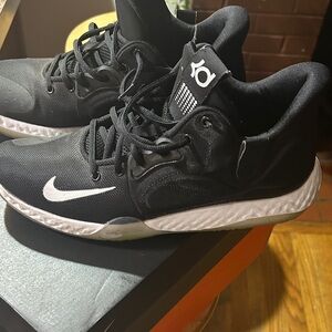 Nike KD Black and White Athletic Shoes
